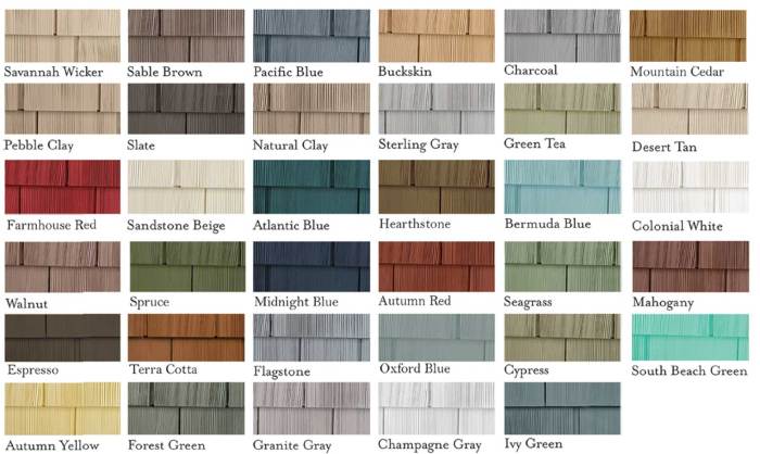 Abc vinyl siding colors
