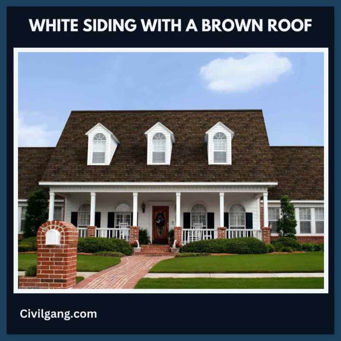 Brown roofing and siding