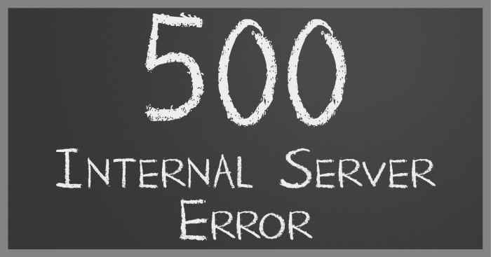 Server internal encountered unable misconfiguration